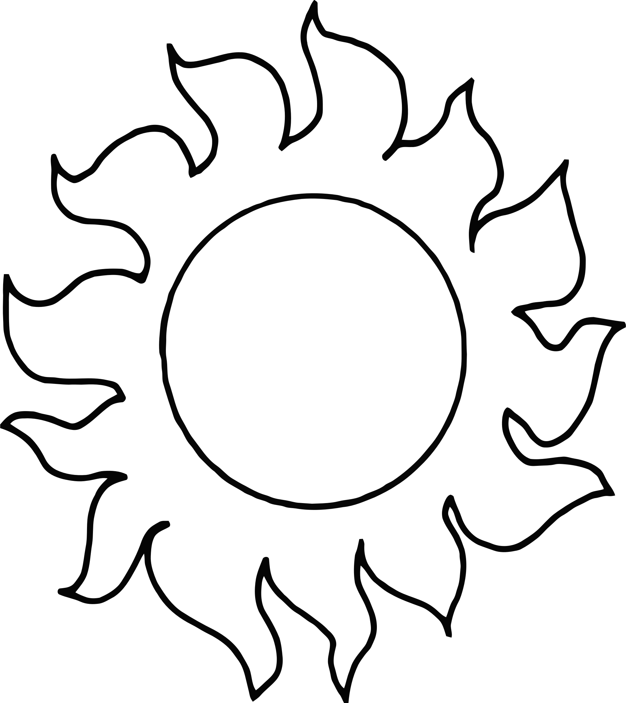 Sunshine Free Clipart - Hot Sun Black And White - Free Transparent PNG Clipart Images Download. - Transparent PNG Free Download