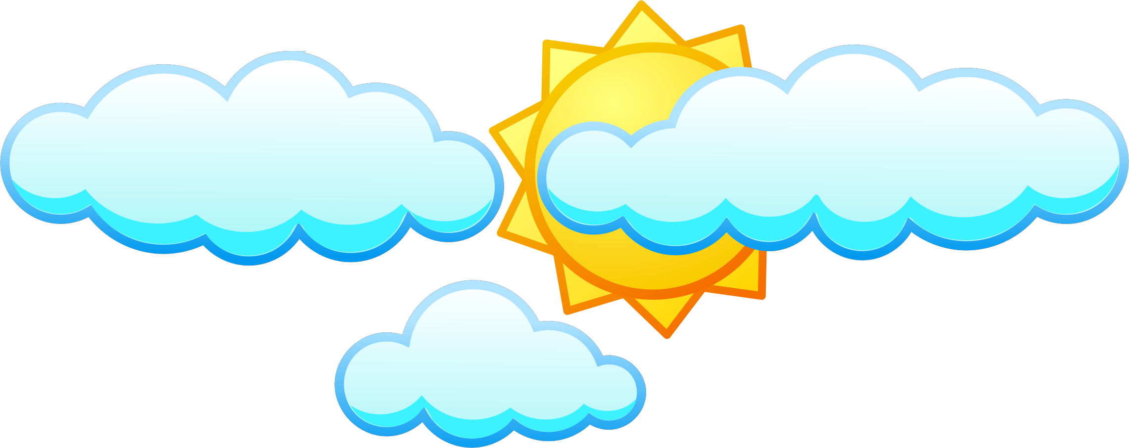 Clipart - Sun And Clouds Png - Free Transparent PNG Clipart Images Download. - Transparent PNG Free Download