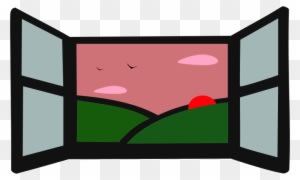 Windows Clipart - Cartoon Window With Sun - Free Transparent PNG Clipart Images Download. - Transparent PNG Free Download