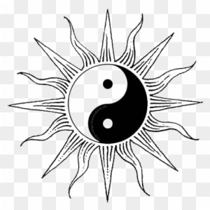 Sun Drawing Clipart - Yin And Yang Sun - Free Transparent PNG Clipart Images Download. - Transparent PNG Free Download