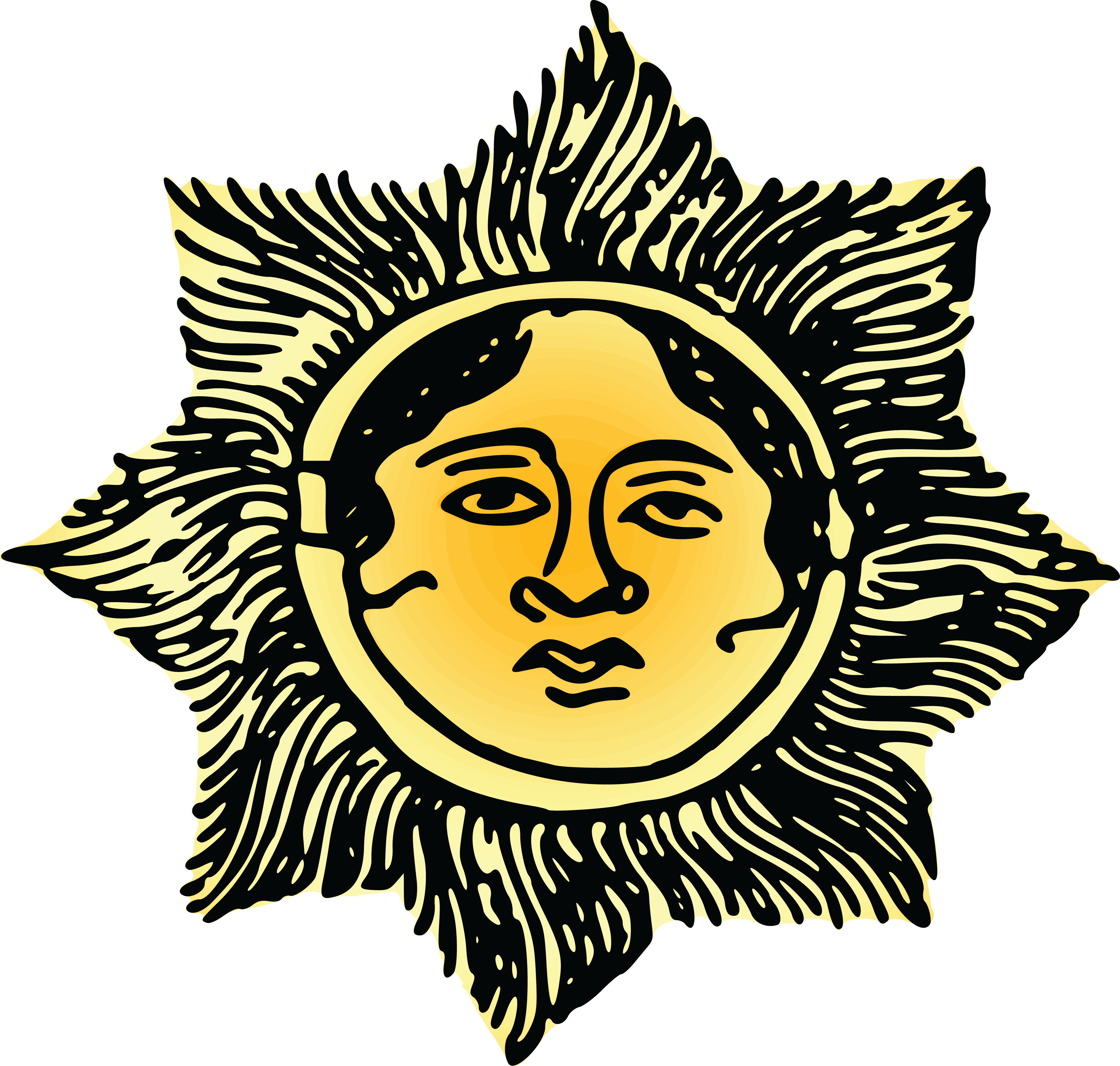 Free Clipart Of A Sun Face - Suns In Orange Mugs - Free Transparent PNG Clipart Images Download. - Transparent PNG Free Download