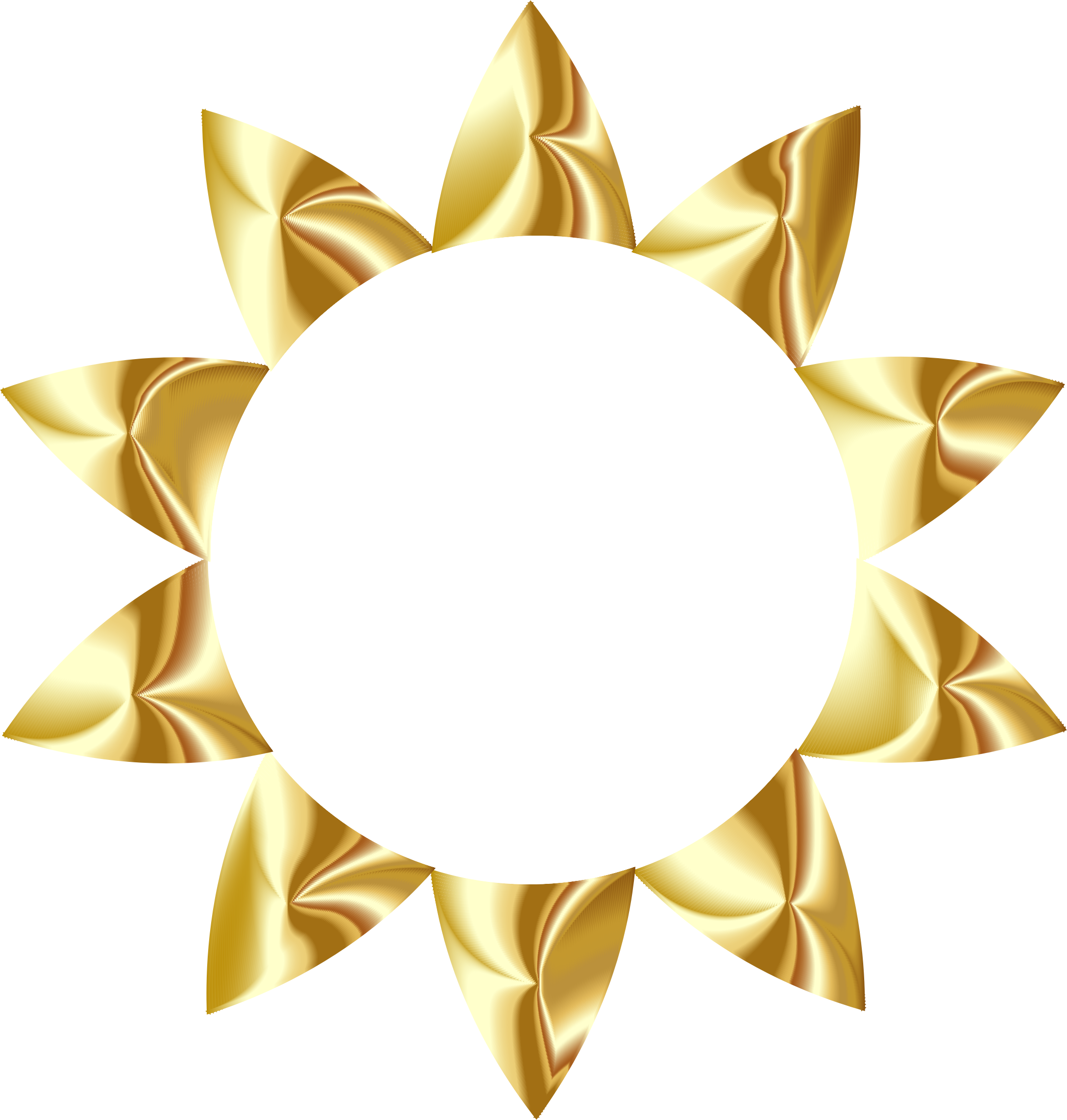 Clipart - Gold Sun No Background - Free Transparent PNG Clipart Images Download. - Transparent PNG Free Download
