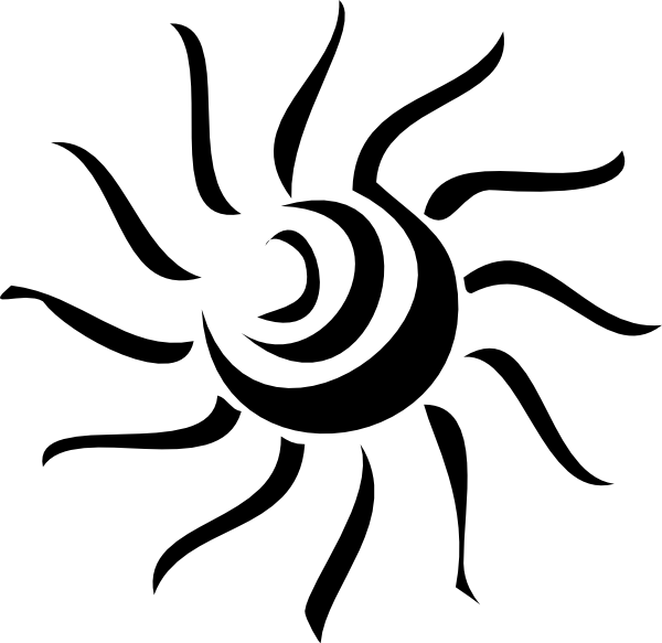 Mod Sun Rays Black Svg Clip Arts 600 X 583 Px - Sun Rays Clip Art Black And White - Free Transparent PNG Clipart Images Download. - Transparent PNG Free Download