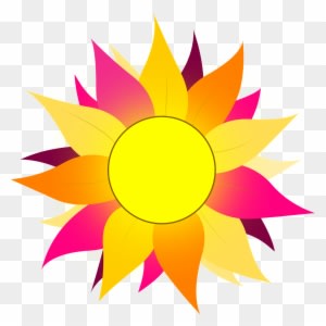 Pink And Orange Sun - Free Transparent PNG Clipart Images Download. - Transparent PNG Free Download