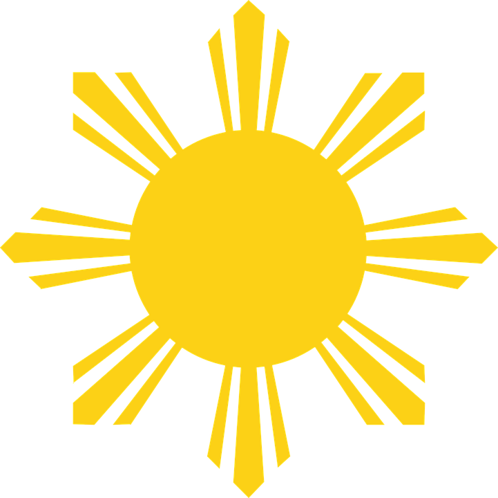 Sun Rays Yellow - Philippine Flag Sun - Free Transparent PNG Clipart Images Download. - Transparent PNG Free Download