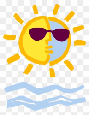 Summer Sun Clip Art - Sun And Beach Clipart - Free Transparent PNG Clipart Images Download. - Transparent PNG Free Download