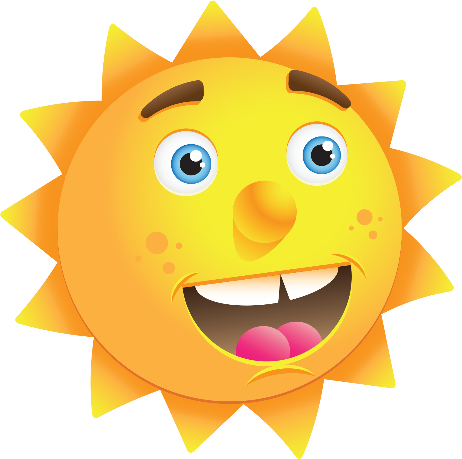 Happy Sun Character - Happy Sun Png - Free Transparent PNG Clipart Images Download. - Transparent PNG Free Download