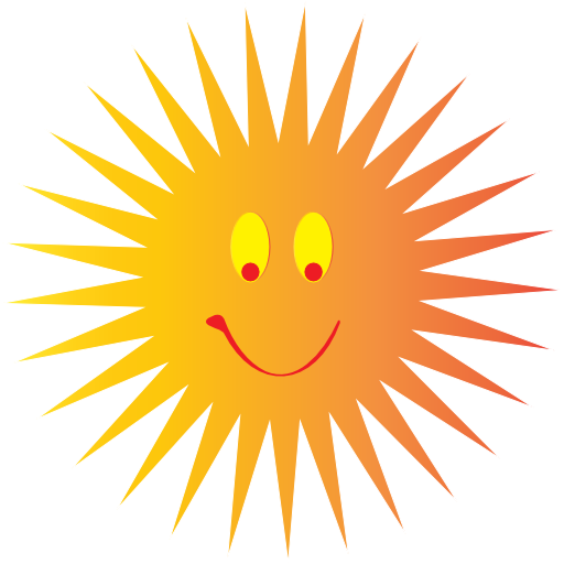 Happy Smiley Hot Sun Clipart - Sun Vector - Free Transparent PNG Clipart Images Download. - Transparent PNG Free Download