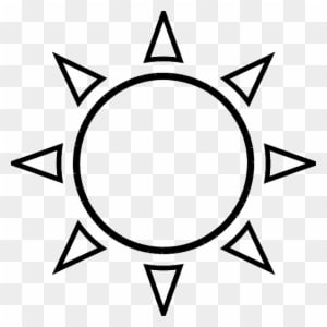 Sunny Weather Clip Art Black And White - Sun Clipart Black And White - Free Transparent PNG Clipart Images Download. - Transparent PNG Free Download
