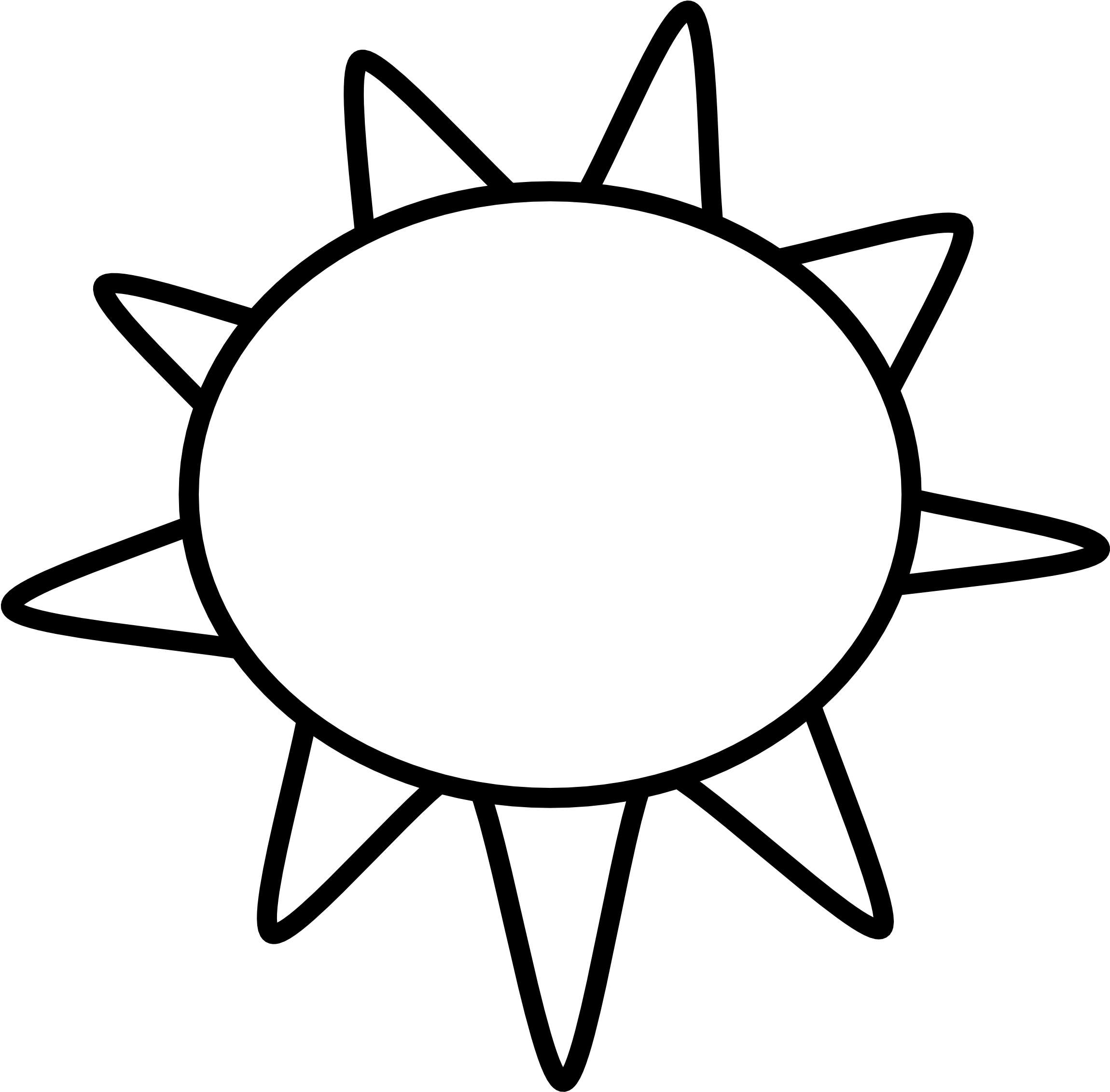 Black And White Sun Clip Art Many Interesting Cliparts - Outline Of Sun - Free Transparent PNG Clipart Images Download. - Transparent PNG Free Download