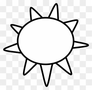 Black And White Sun Clip Art Many Interesting Cliparts - Outline Of Sun - Free Transparent PNG Clipart Images Download. - Transparent PNG Free Download