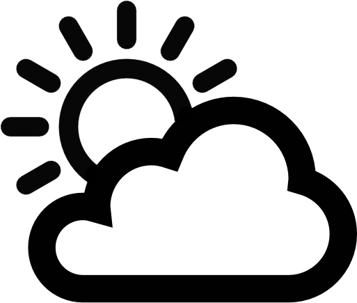 Algo De Nubes - Sun Png Black And White - Free Transparent PNG Clipart Images Download. - Transparent PNG Free Download