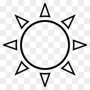 Sun Rising Clip Art Black And White - Sun Black And White - Free Transparent PNG Clipart Images Download. - Sun Transparent PNG Free Download