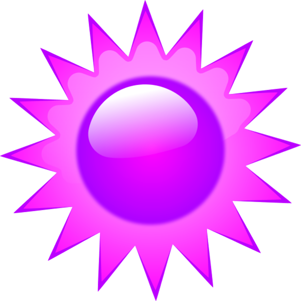 Cartoon Sun Clipart - Sun With Rays - Free Transparent PNG Clipart Images Download. - Transparent PNG Free Download