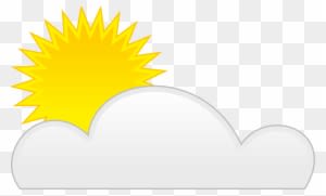 Partly Cloudy Clipart Hostted - Animated Sun And Clouds - Free Transparent PNG Clipart Images Download. - Transparent PNG Free Download