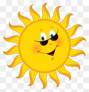 Sunshine Free Sun Clipart Image 5 Clipartcow - Cartoon Sun With Black Background - Free Transparent PNG Clipart Images Download. - Transparent PNG Free Download