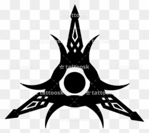 Tribal Crescent Moon Sun Star Tattoo - Sun Moon Star Symbol - Free Transparent PNG Clipart Images Download. - Transparent PNG Free Download