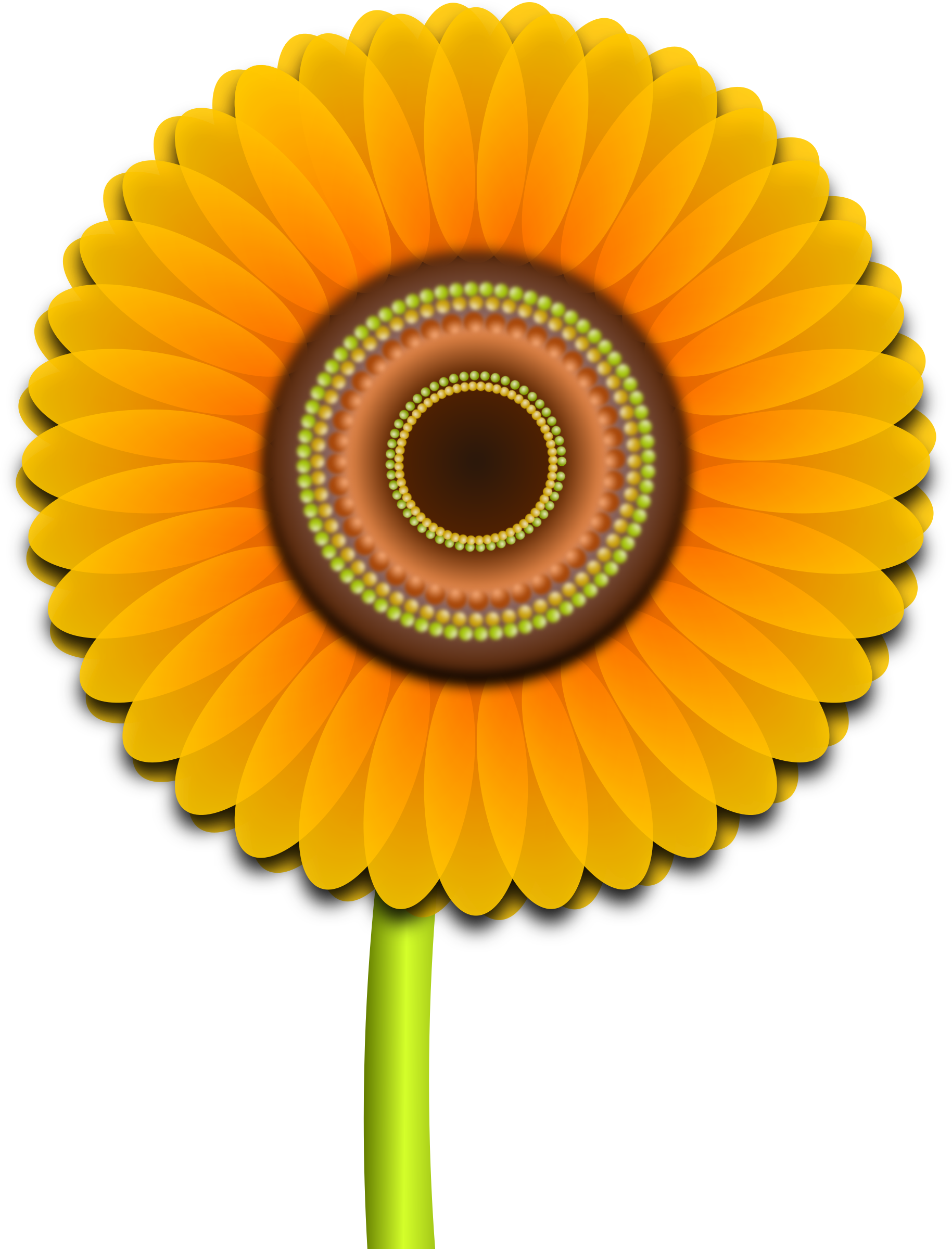 Big Image - Sun Flower Clip Art Hd - Free Transparent PNG Clipart Images Download. - Transparent PNG Free Download