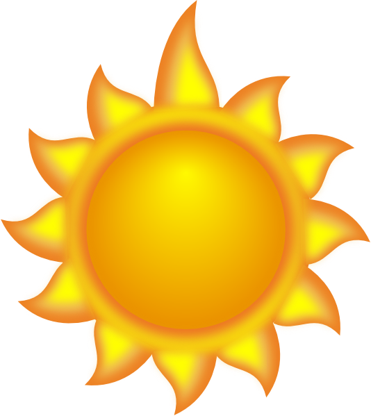 A Sun Cartoon With A Long Ray Clip Art - Things That Are Yellow Sun - Free Transparent PNG Clipart Images Download. - Transparent PNG Free Download