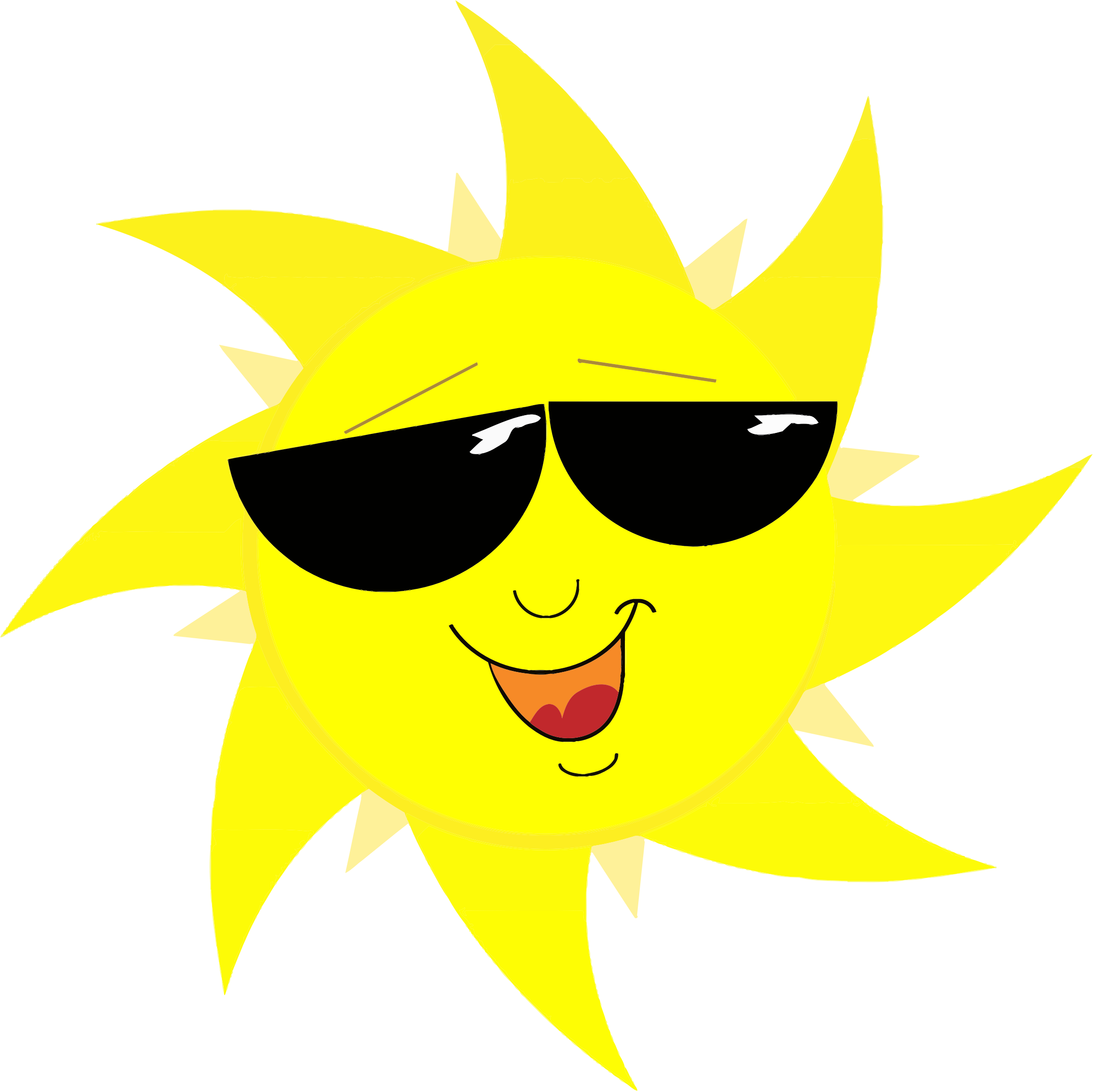 Free Cool Cartoon Sun Clip Art - Sun With Sunglasses Png - Free Transparent PNG Clipart Images Download. - Transparent PNG Free Download