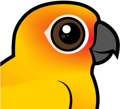 About The Sun Parakeet - Cartoon Sun Conure - Free Transparent PNG Clipart Images Download. - Transparent PNG Free Download