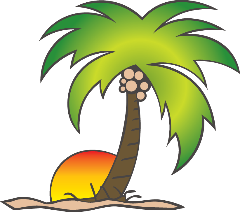 Cartoon Coconut Tree Png - Sun And Palm Tree Png - Free Transparent PNG Clipart Images Download. - Transparent PNG Free Download