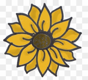 The Little Matters - Drawing Of A Sun Flowers - Free Transparent PNG Clipart Images Download. - Transparent PNG Free Download