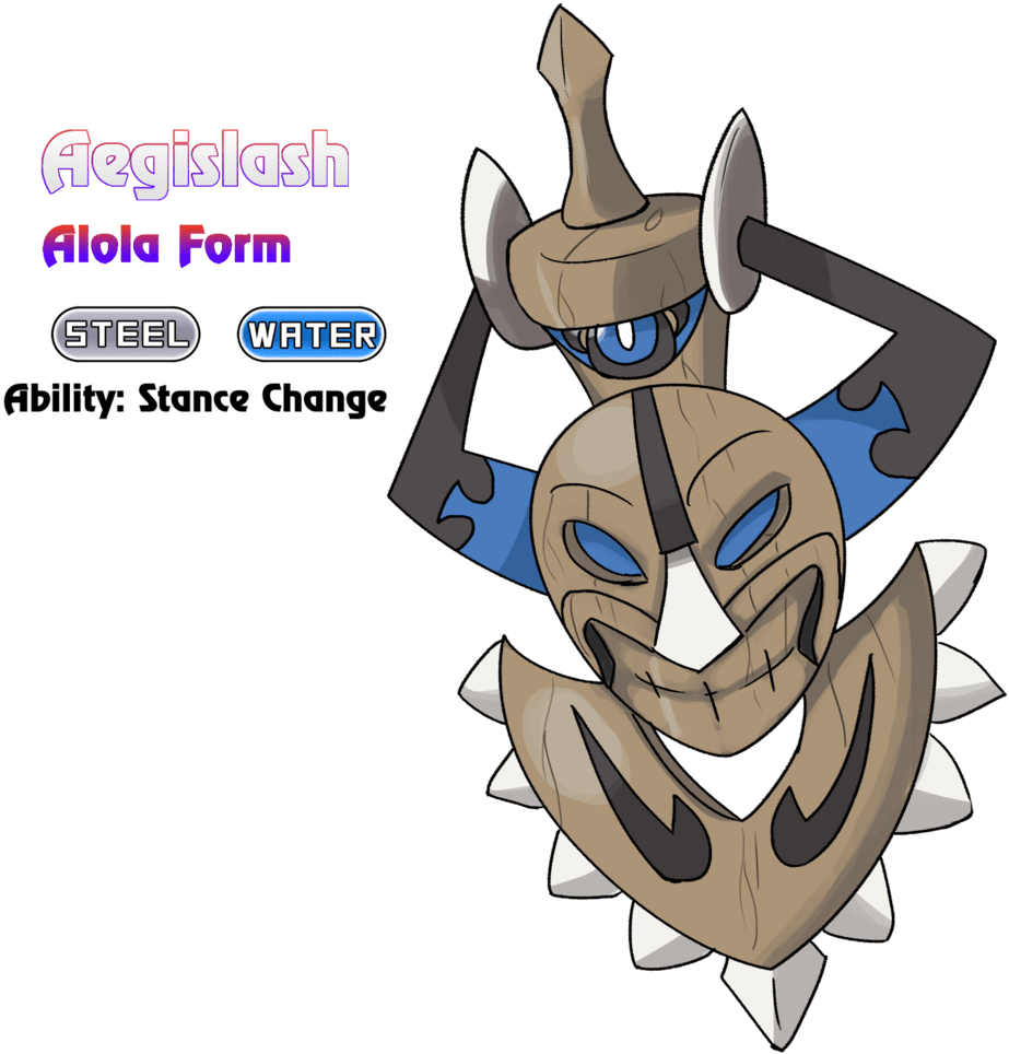 Alola Form By Locomotive111 - Honedge Sun And Moon - Free Transparent PNG Clipart Images Download. - Transparent PNG Free Download