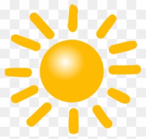 Desenho Vetorial De Sol Brilhante - Weather Symbol For Sun - Free Transparent PNG Clipart Images Download. - Transparent PNG Free Download