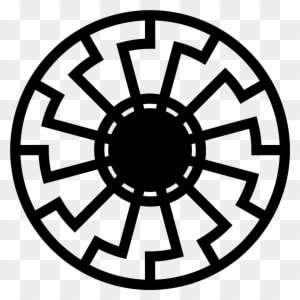 Black And White Sun Clipart 9, - Black Sun Nazi Symbol - Free Transparent PNG Clipart Images Download. - Transparent PNG Free Download