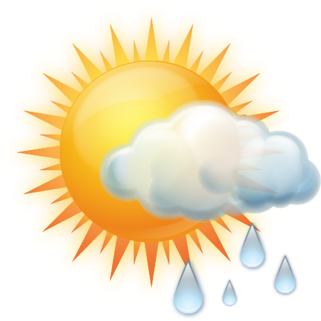Cloudy Rain1 - Sun Clipart With Transparent Background - Free Transparent PNG Clipart Images Download. - Transparent PNG Free Download