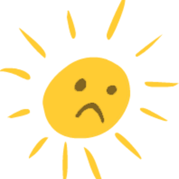 Sun With A Sad Face - Free Transparent PNG Clipart Images Download. - Transparent PNG Free Download