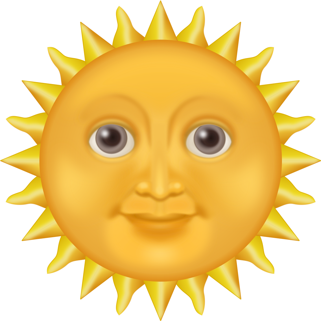 Sun Clipart Emoji - Sun With Face Emoji - Free Transparent PNG Clipart Images Download. - Transparent PNG Free Download