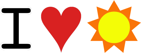 I Love Sun - Love You Sun - Free Transparent PNG Clipart Images Download. - Transparent PNG Free Download