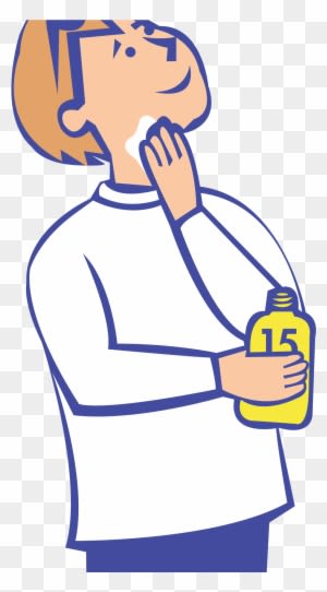 Sun Cream Clip Art With Photos Medium Size - Put On Sun Cream - Free Transparent PNG Clipart Images Download. - Transparent PNG Free Download