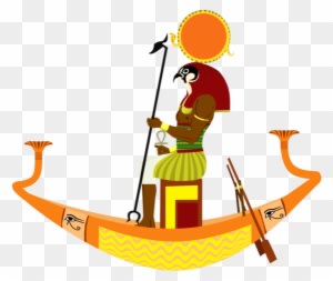 God Ra On Aten Boat-ve308 - Amon Ra Sun God - Free Transparent PNG Clipart Images Download. - Transparent PNG Free Download