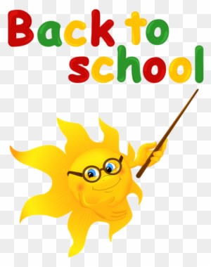 Back To School With Sun Png Clipart Image - Sun Cartoon School - Free Transparent PNG Clipart Images Download. - Transparent PNG Free Download