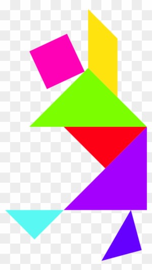 Tangram Shape Puzzles For Toddlers - Tangram Sun Vector - Free Transparent PNG Clipart Images Download. - Transparent PNG Free Download