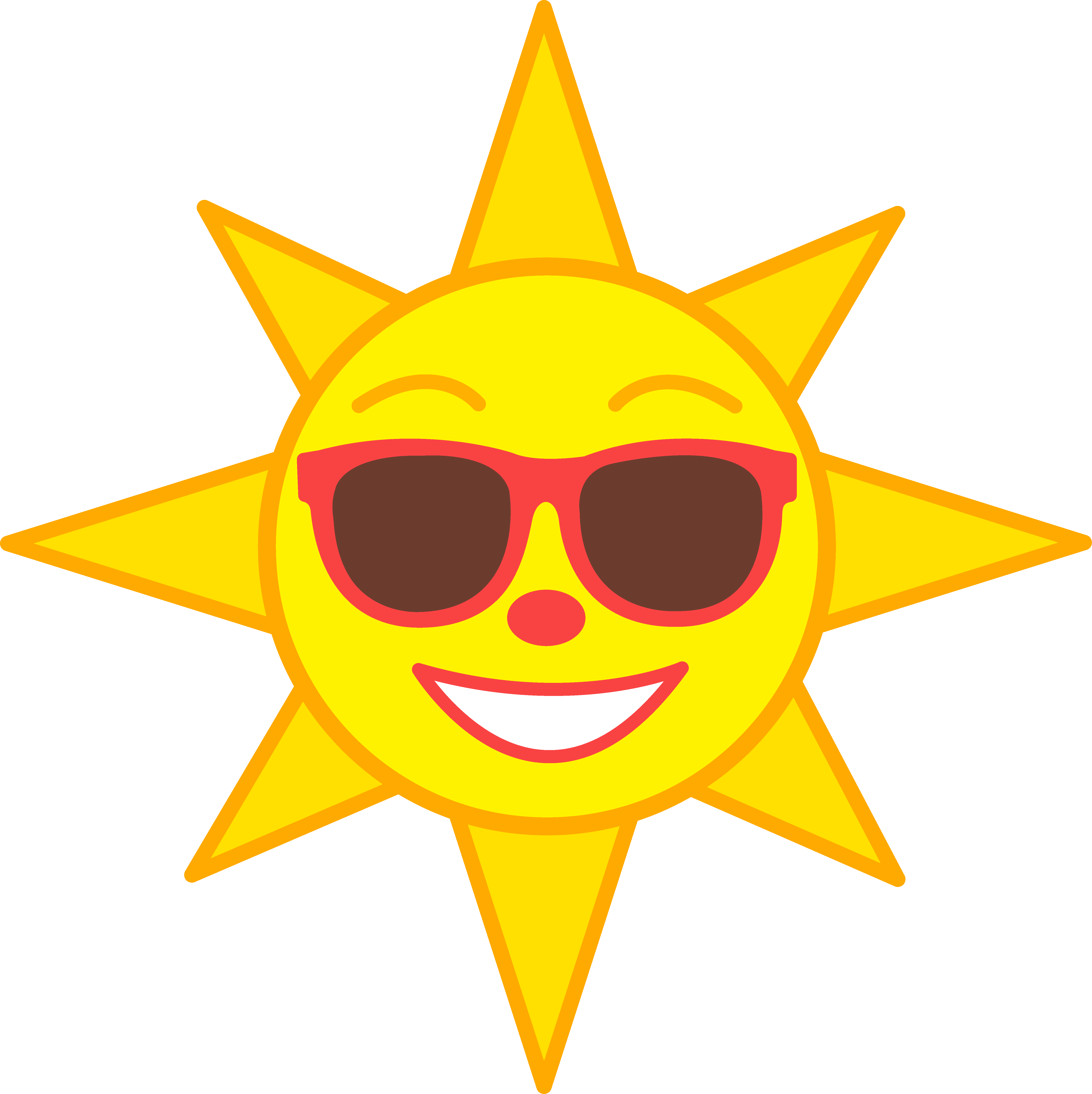 Sun With Sunglasses Clip Art Clipart Free Download - Happy Clip Art Sun - Free Transparent PNG Clipart Images Download. - Transparent PNG Free Download