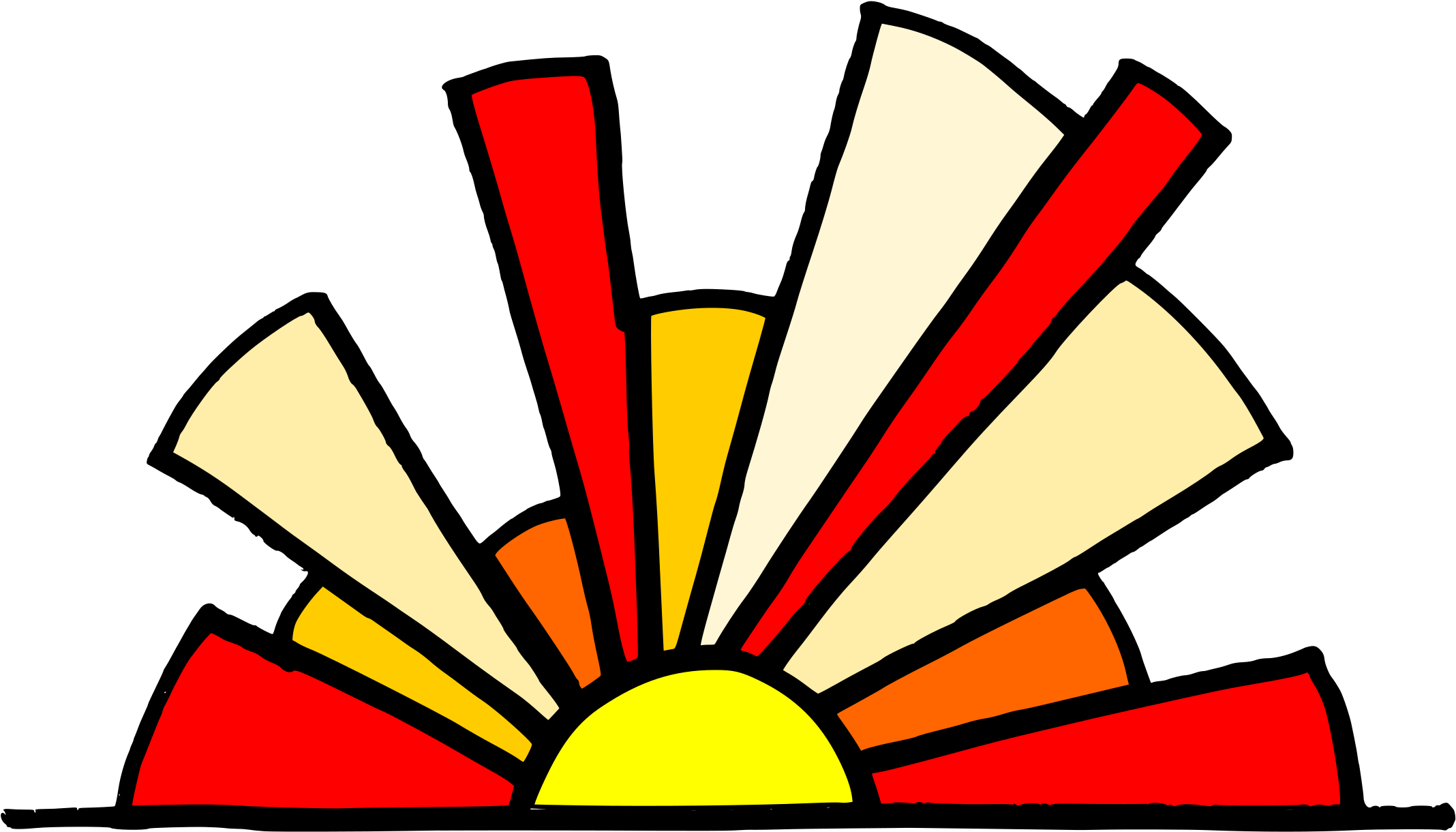 Medium Image - Clip Art Rising Sun - Free Transparent PNG Clipart Images Download. - Transparent PNG Free Download