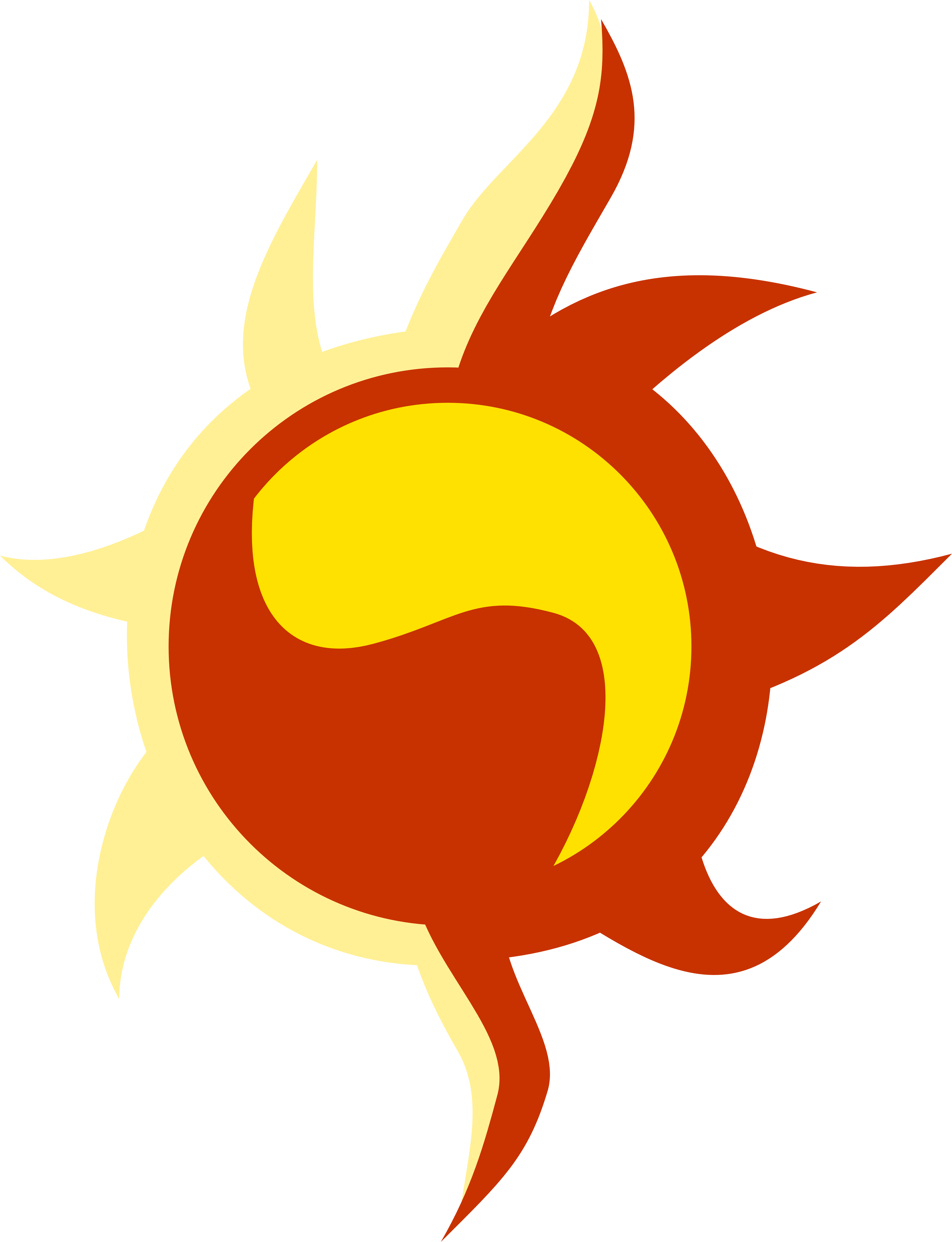 Yin Yang Sun Cutie Mark By Metatiara - My Little Pony Sun Cutie Mark - Free Transparent PNG Clipart Images Download. - Transparent PNG Free Download