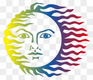 Sun Face - Colorful Sun - Free Transparent PNG Clipart Images Download. - Transparent PNG Free Download