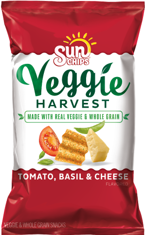 Sunchips® Veggie Harvest Tomato, Basil & Cheese Flavored - Sun Chips Tomato Basil Cheese - Free Transparent PNG Clipart Images Download. - Transparent PNG Free Download