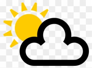 79° - Sun And Cloud Weather Symbol - Free Transparent PNG Clipart Images Download. - Transparent PNG Free Download