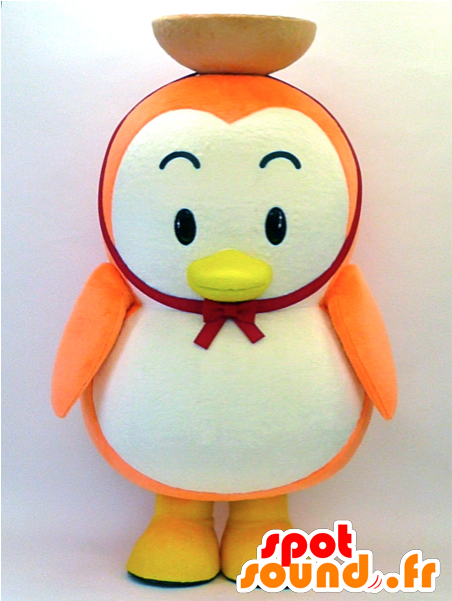 Orange And White Penguin Mascot - Hapisu New Spotsound Masot Yuru-chara Sun - Free Transparent PNG Clipart Images Download. - Transparent PNG Free Download