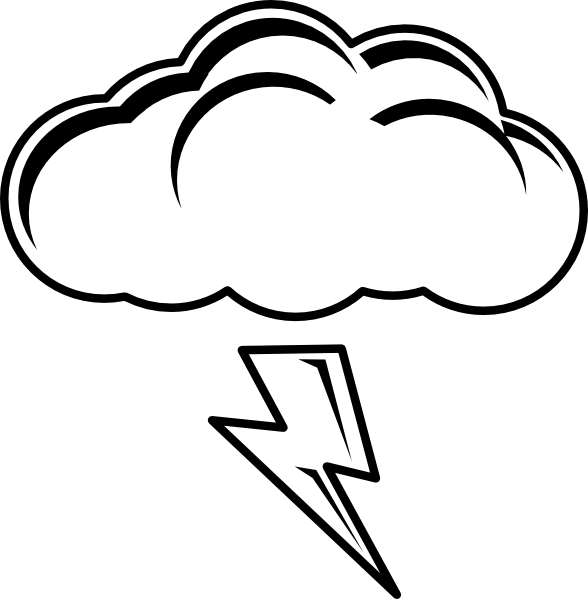 Thunder And Lightning Clipart - Sun And Cloud Coloring Pages - Free Transparent PNG Clipart Images Download. - Transparent PNG Free Download