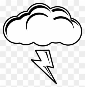 Thunder And Lightning Clipart - Sun And Cloud Coloring Pages - Free Transparent PNG Clipart Images Download. - Transparent PNG Free Download