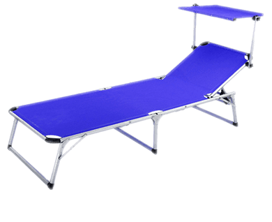 Beach Lounge - Sun Lounger With Shade - Free Transparent PNG Clipart Images Download. - Transparent PNG Free Download