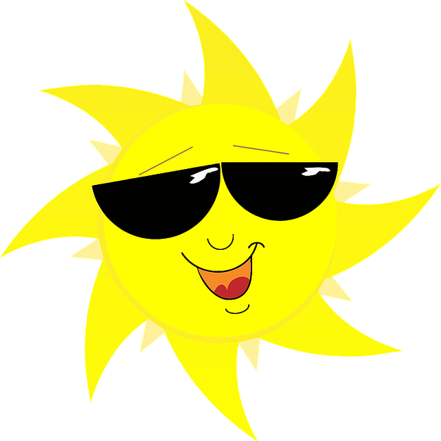 Smiling Sun With Sunglasses Vector Drawing - Sun With Sunglasses Png - Free Transparent PNG Clipart Images Download. - Transparent PNG Free Download