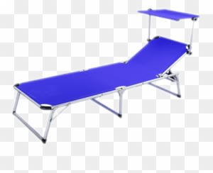 Beach Lounge - Sun Lounger With Shade - Free Transparent PNG Clipart Images Download. - Transparent PNG Free Download
